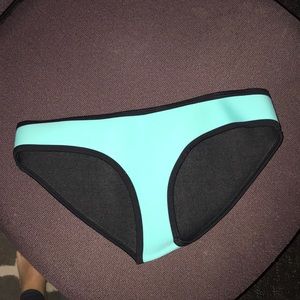 Blue triangl swim bottoms